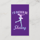 Carte De Visite Je préfère patiner (Devant)
