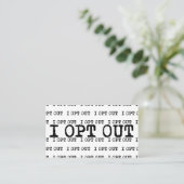 Carte De Visite Je refuse de participer - T-Shirt (Debout devant)