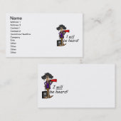 Carte De Visite JE serai entendu (Devant / Derrière)