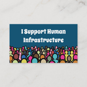 Carte De Visite Je soutiens l'infrastructure humaine