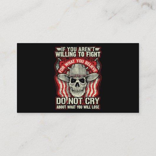 Carte De Visite Je Suis Ancien Ancien Armée Servi Sacrifié Respect (Dos)