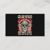 Carte De Visite Je Suis Ancien Ancien Armée Servi Sacrifié Respect (Devant)