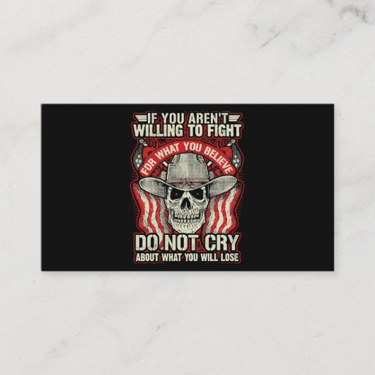 Carte De Visite Je Suis Ancien Ancien Armée Servi Sacrifié Respect (Devant)