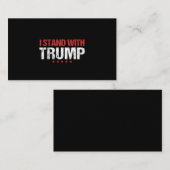 Carte De Visite Je suis avec Trump (Devant / Derrière)