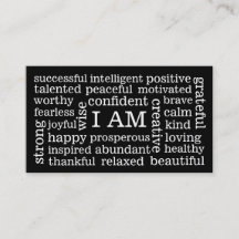 JE SUIS des affirmations positives pour la santé