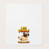 Carte De Visite Je Suis Pibble Lavez Mon Ventre (Extérieur déplié)