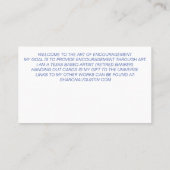 CARTE DE VISITE JE SUIS SÉRIE - POUR LES MESDAMES DE COULEUR (Dos)