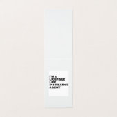 CARTE DE VISITE JE SUIS UN AGENT D'ASSURANCE-VIE AUTORISÉ (Extérieur déplié)