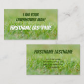 Carte De Visite Je suis votre tondeuse à gazon vert expert (Devant / Derrière)