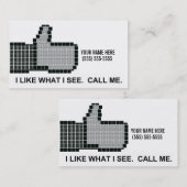 Carte De Visite Je T'Aime (Devant / Derrière)