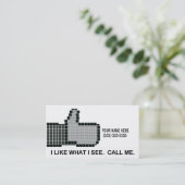 Carte De Visite Je T'Aime (Debout devant)