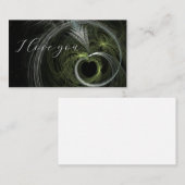 Carte De Visite Je t'aime (Devant / Derrière)