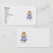 Carte De Visite Je tricote (Devant / Derrière)