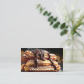 Carte De Visite Je vends des churros (Debout devant)