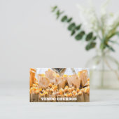 Carte De Visite Je vends des churros (Debout devant)