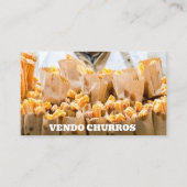 Carte De Visite Je vends des churros (Devant)