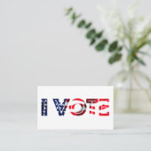 Carte De Visite Je vote (Debout devant)