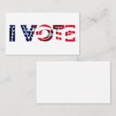 Carte De Visite Je vote (Devant / Derrière)