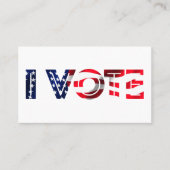 Carte De Visite Je vote (Devant)