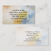 Carte De Visite Jean 16:33 J'AI SURMONTÉ le monde! (Devant / Derrière)