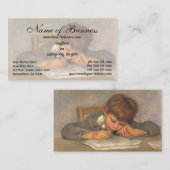 Carte De Visite Jean Dessin de Pierre Auguste Renoir (Devant / Derrière)