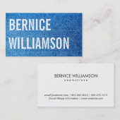 Carte De Visite Jeans (Devant / Derrière)