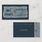 Carte De Visite jeans (Devant / Derrière)