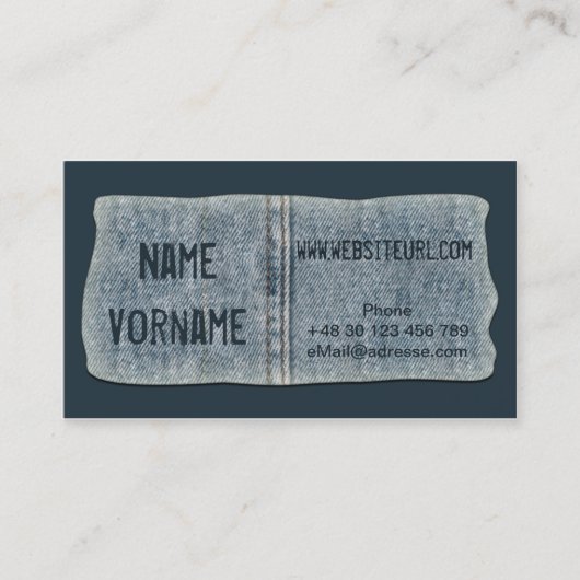 Carte De Visite jeans (Devant)
