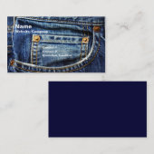Carte De Visite Jeans (Devant / Derrière)