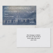 Carte De Visite Jeans bleus (Devant / Derrière)