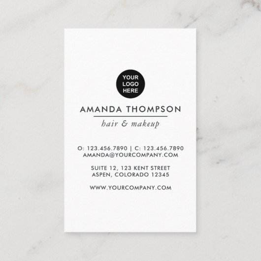 Carte De Visite Jeans floraux chics (Dos)