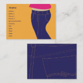 Carte De Visite Jeans - potelés (Devant / Derrière)