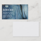Carte De Visite Jeans - style E (Devant / Derrière)