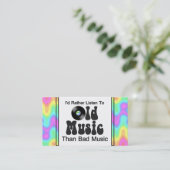 Carte De Visite J'écouterais plutôt la vieille musique que la (Debout devant)