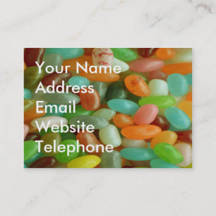 Carte De Visite Jelly Bean green