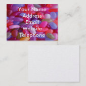 Carte De Visite Jelly Bean rose (Devant / Derrière)