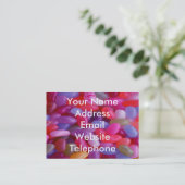 Carte De Visite Jelly Bean rose (Debout devant)