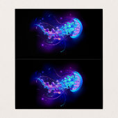 Carte De Visite Jellyfish éclatante couleur (Extérieur déplié)