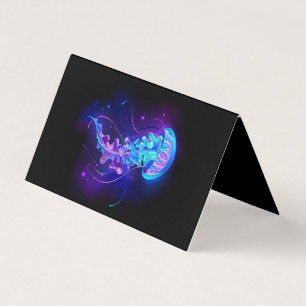Carte De Visite Jellyfish éclatante couleur