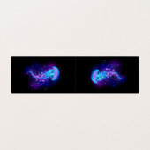 Carte De Visite Jellyfish éclatante couleur (Extérieur déplié)