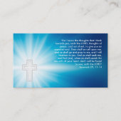 Carte De Visite Jérémie 29 ; 11-14 - Chrétien (Devant)