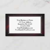 Carte De Visite Jérémie 29:11 Car je connais les plans que j'ai po (Dos)