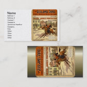 Carte De Visite Jesse James Outlaw Bank Robber Comic Book (Devant / Derrière)