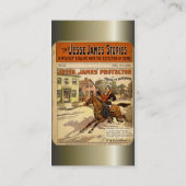 Carte De Visite Jesse James Outlaw Bank Robber Comic Book (Dos)