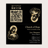 Carte De Visite Jesus Caring Shepherd (Extérieur déplié)