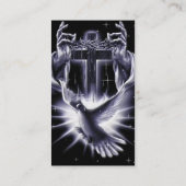 Carte De Visite Jésus-Christ Couronne d'épines et de colombe (Dos)