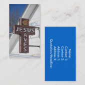 Carte De Visite Jésus économise (Devant / Derrière)