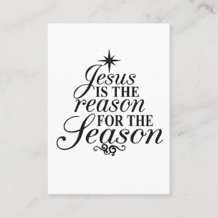 Carte De Visite Jésus Est La Raison De La Saison De Noël 