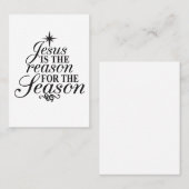 Carte De Visite Jésus Est La Raison Pour La Saison Noël (Devant / Derrière)