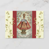 Carte De Visite Jésus infantile de prière d'anges de Prague (Devant)